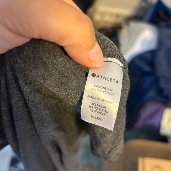 Athleta Threadlight Asymmetrical Relaxed Tee - Picture 4 of 5